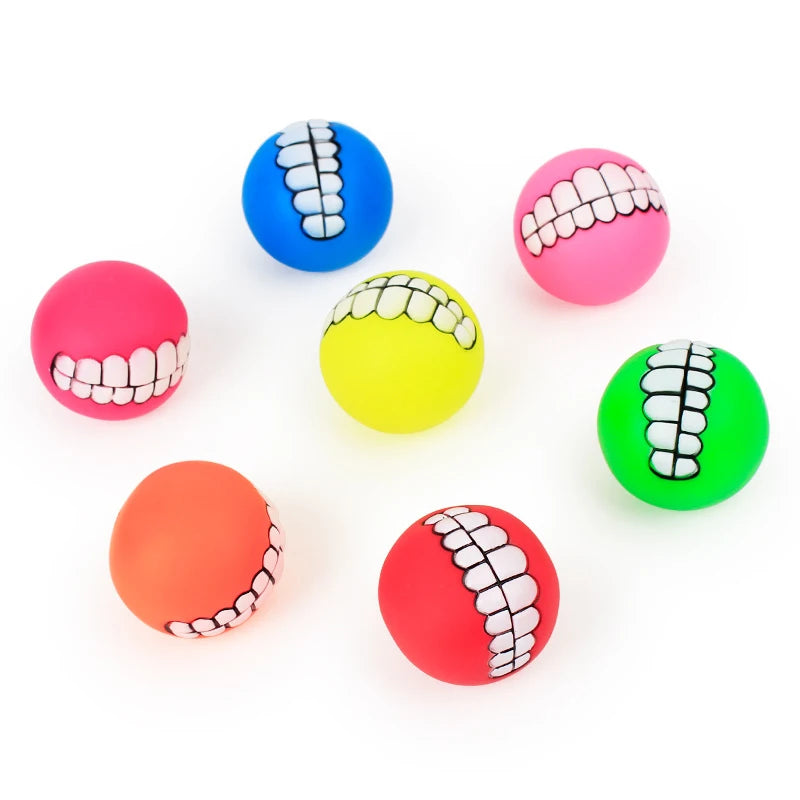 Silicone Dog Cat Toy Chew Ball.