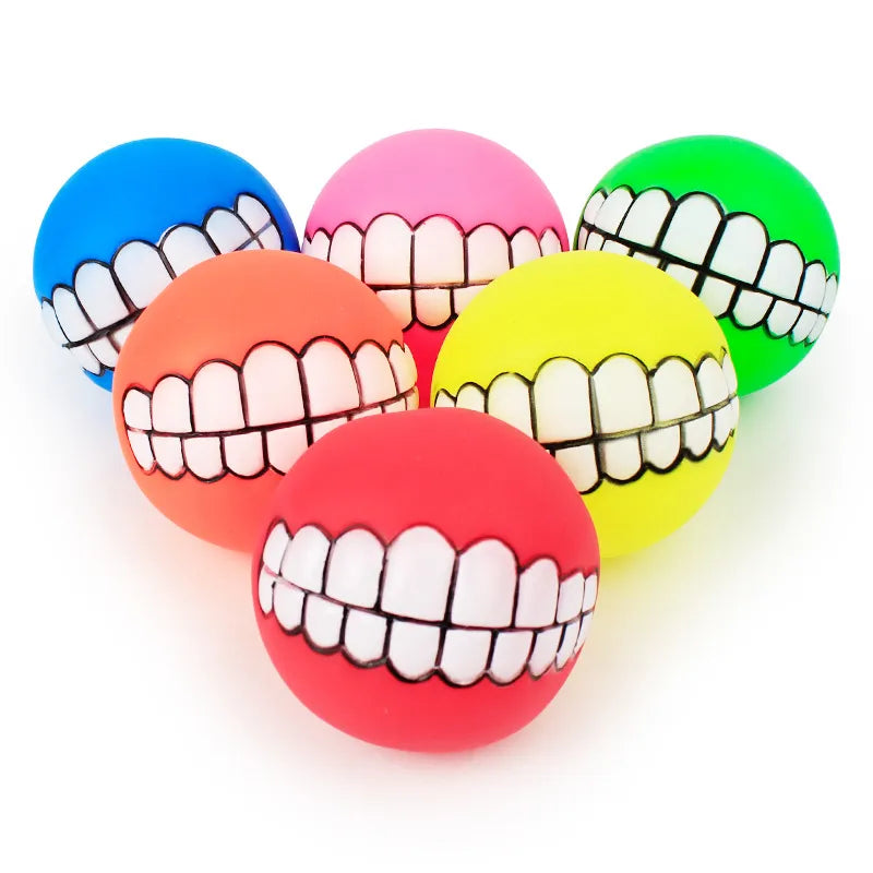 Silicone Dog Cat Toy Chew Ball.