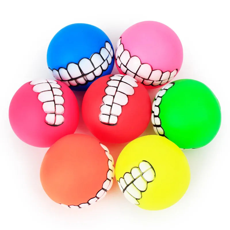Silicone Dog Cat Toy Chew Ball.